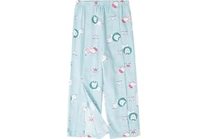 WEEOATAR Breakaway Rip Off Pants Knee Surgery Pants, Full Open, Easy to Wear with Magic Stickers on Both Sides, Adaptive Clothing for Boys and Girls (Animal, 130cm/51.2in)