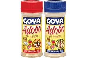 Goya Adobo All Purpose Seasoning Variety Pack – 8oz Bottles (With Pepper & Without Pepper) – Latin Spice Blend for Chicken, Meat, Seafood & Vegetables – Fat Free, Calorie Free, Vegan Friendly