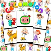 Cocomelon Tattoos for Kids Party Favors Bundle - 72 Pc Individual Tattoos | 2" Pre-Cut Cocomelon Temporary Tattoos for Toddler Boys Girls Bulk (Cocomelon Birthday Party Supplies)