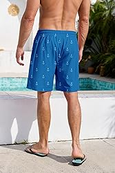 Lzzidou Men's Swim Trunks Mesh Lining Bathing Suit