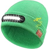RANCOVY Bluetooth Beanie with Light, Musical Knit Hat with Wireless Headphone, LED Beanie with Bluetooth for Men Women