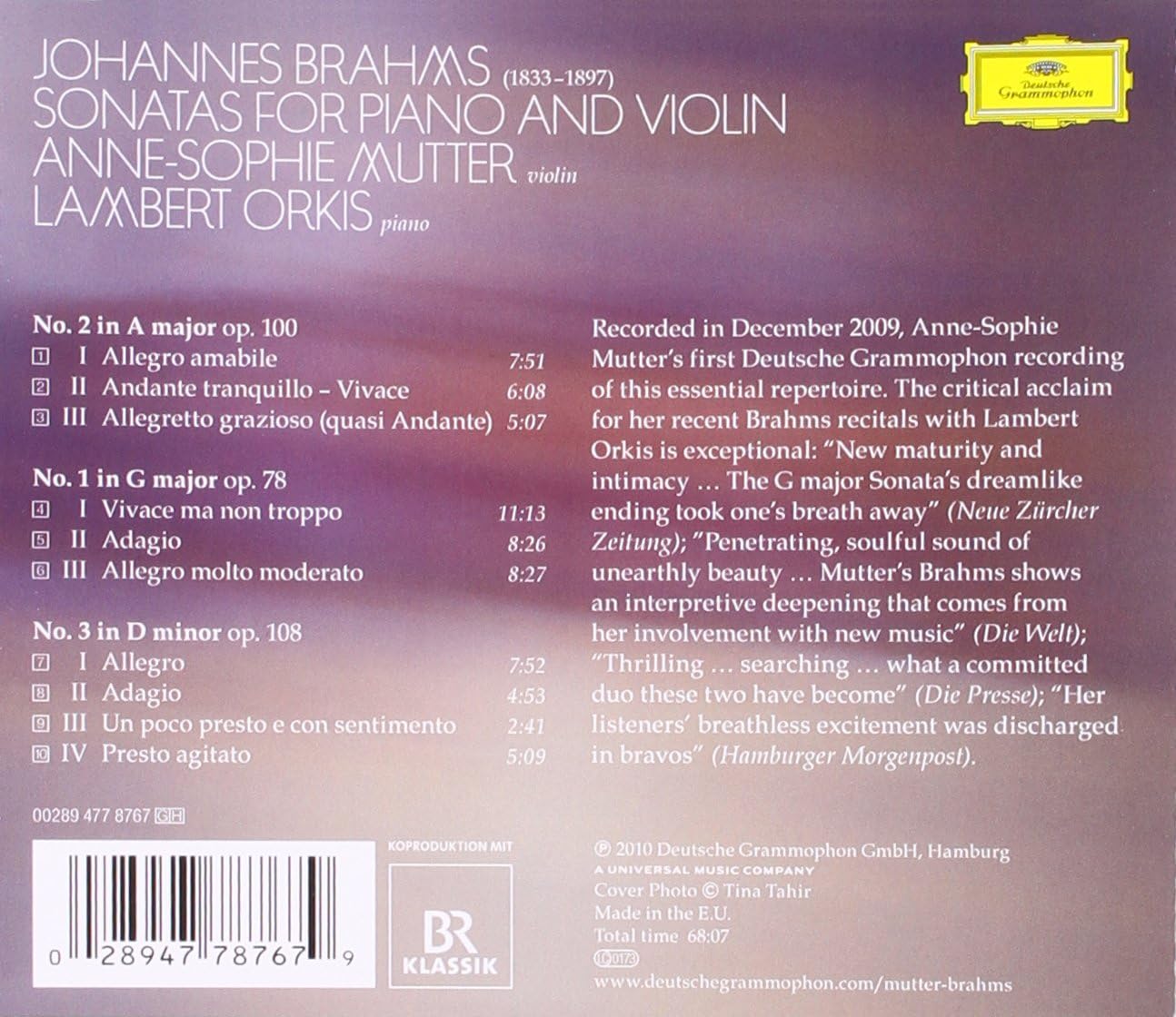 Brahms: Violin Sonatas - Image 3