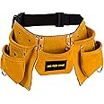 Big Mo's Toys Tool Belt - Kids Brown Faux Suede Pretend Play Belt for Tools with Adjustable Strap
