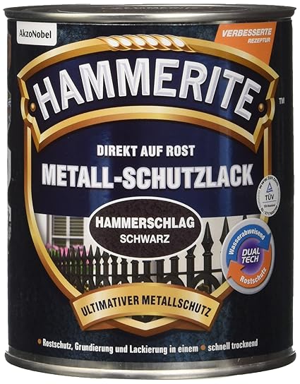 HAMMERITE 5087622 Hammerschlaglack Effektlack Schwarz 750 ml