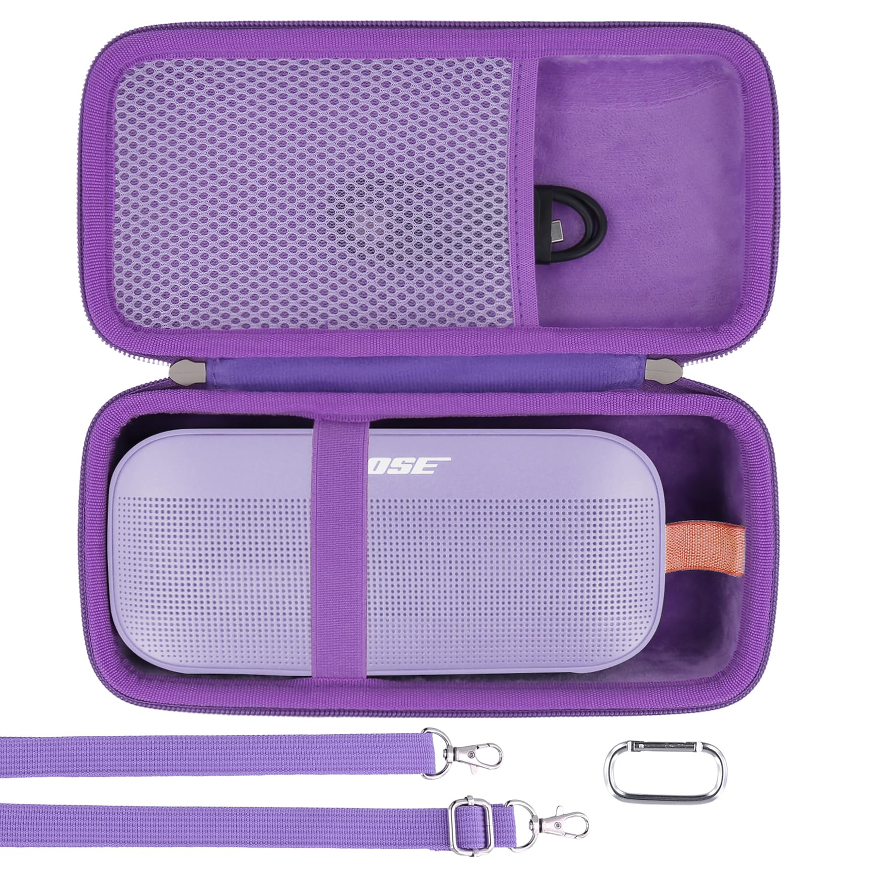 Khanka Hard Carrying Case Compatible with Bose SoundLink Flex 2nd Gen/Bose SoundLink Flex Bluetooth Portable Speaker,Chilled Lilac,Case Only — image 1