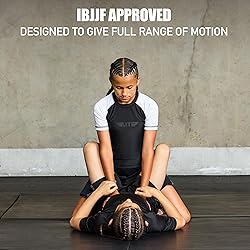 Elite Sports Kids Jiu Jitsu BJJ Rash Guard, Short