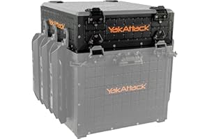 YakAttack ShortStak Upgrade Kit for BlackPak Pro | 16" x 16" – Black | Kayak Crate Expansion Layer with GridLoc Panels & Hardware | Stackable Add-On | Made in USA