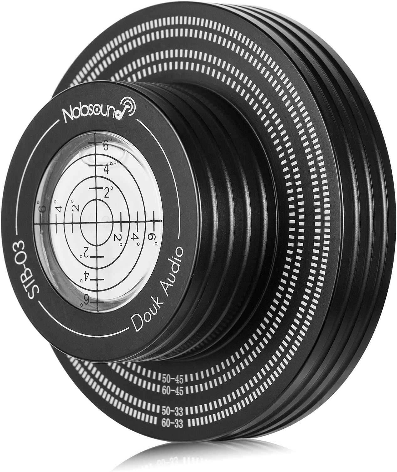 Douk AudioNobsound Aluminum Record Weight LP Vinyl Turntable Disc Stabilizer Bubble Level (Black)