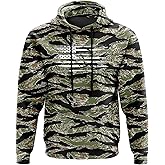 Tactical Pro Supply Patriotic Camo Flag Heavyweight Hoodies for Men and Women
