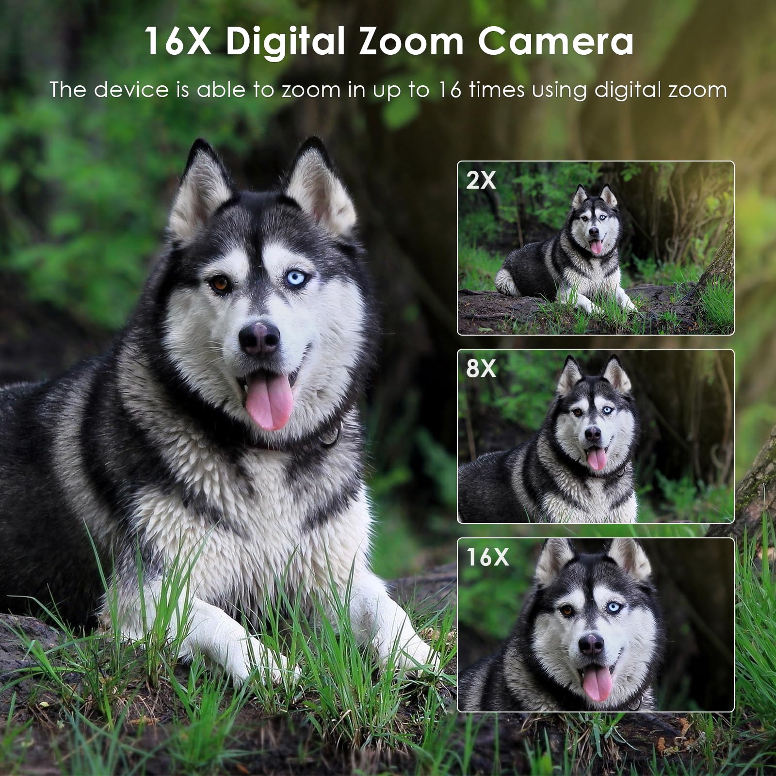 VJIANGER 2024 Upgrade 4K Digital Camera for Photography with 32GB SD Card, 64MP Vlogging Cmaera for YouTube with Front and Rear Camera, Case, WiFi, 3000mAh Battery, 4.0