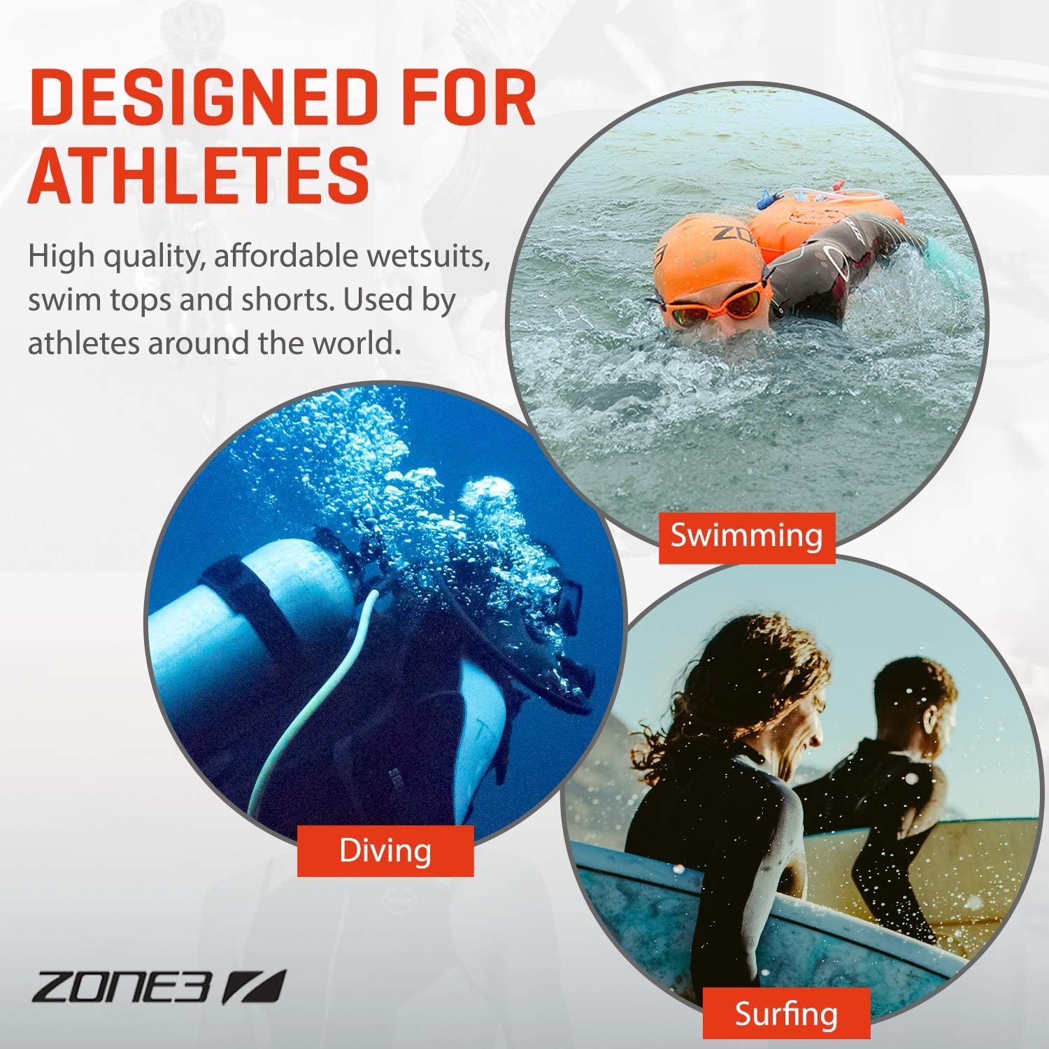 ZONE3 Neoprene Swim Gloves : Sports & Outdoors