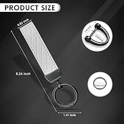 NTNEV Car Genuine Leather Keychain, Universal Key