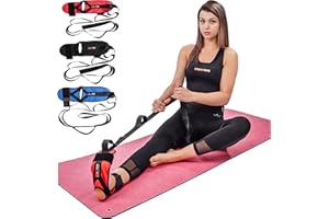 Starktape Foot and Leg Stretcher. Stretching Strap Loops for Plantar Fasciitis, Heel Spurs, Foot Drop, Hamstring, Quads. Improve Strength, Stretches, Achilles Tendonitis Stretch and Calf Pain Relief