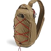The North Face Borealis Sling Bag - Crossbody Bag, Water Repellent, Adjustable Strap, Multiple Compartments, Cedar/Lava Red, One Size