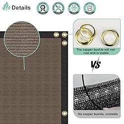 SunnyRoyal 8' x 27' Brown Privacy Fence Screen