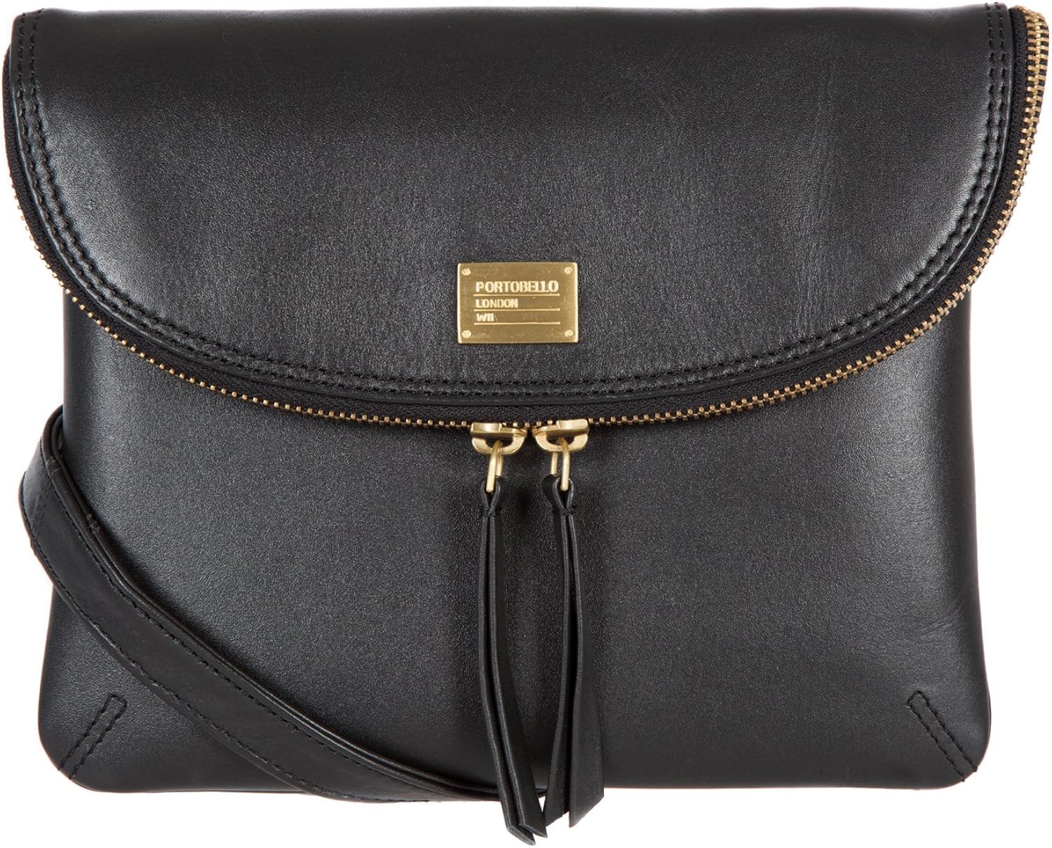 Portobello W11 Daisy Fine Leather Soft Small Zip Detail Cross body Bag