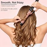 JAETON Curling Tong 32mm Ceramic Wand LCD 100-230C Dual Voltage view 3