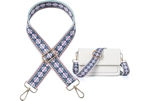 LUCSIS Purse Shoulder Straps Replacement, Adjustable Crossbody Bag Straps, Wide Guitar Straps Various Patterns