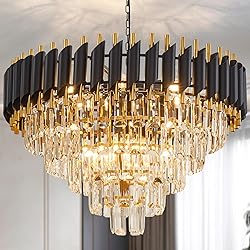 Aixialin 10-Light Large Crystal Chandelier