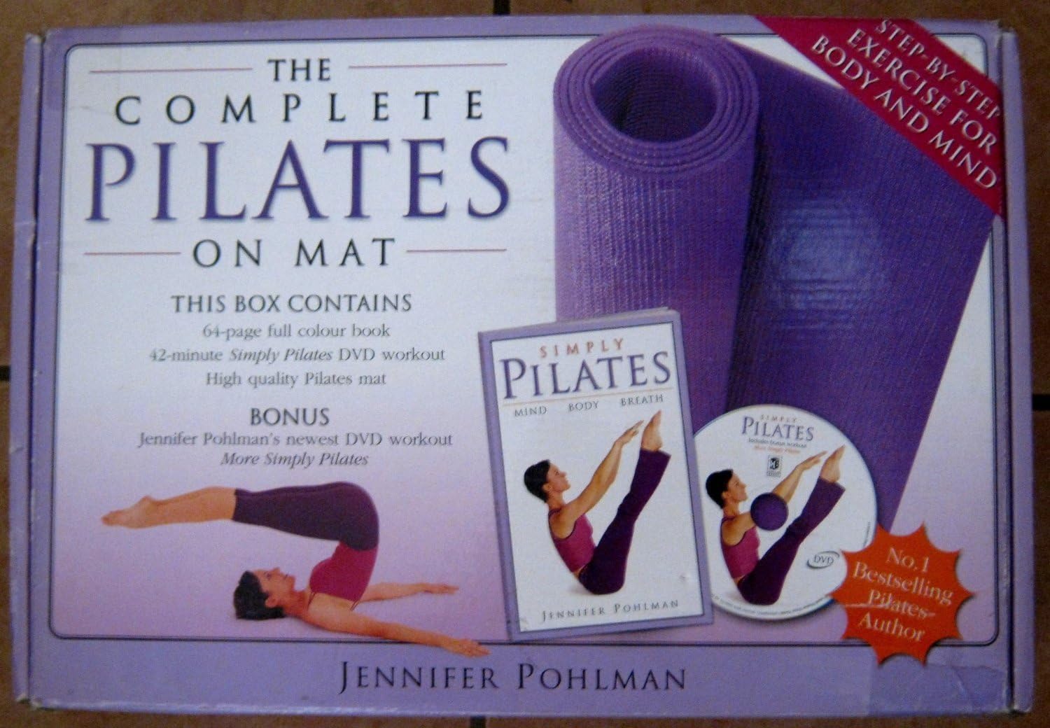 The Complete Pilates On Mat Jennifer Pohlman Book, DVD, Mat Sports & Outdoors