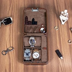 KAMIER Watch Case with Combination Lock - 4 Watch