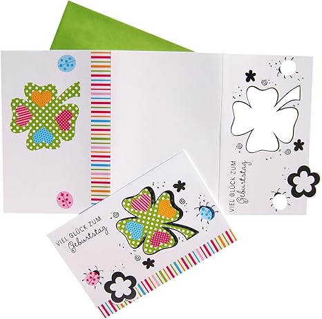 Biglietto Di Auguri Di Compleanno Buona Fortuna Amazon It Cancelleria E Prodotti Per Ufficio