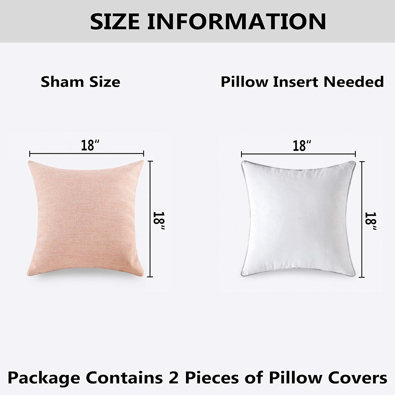 Home Brilliant Decorative Pillow Covers for Couch Throw Pillow Covers Sofa Bench, 2 Packs, 18x18 inches, Teal: Home & Kitchen