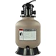 Rx Clear Radiant Sand Filter | for Above Ground Swimming Pools | 16 Inch Tank | 6-Position Valve | Comes with 1.5 Inch Threaded Connections | 110 Pound Sand Capacity | Up to 16,000 Gallons