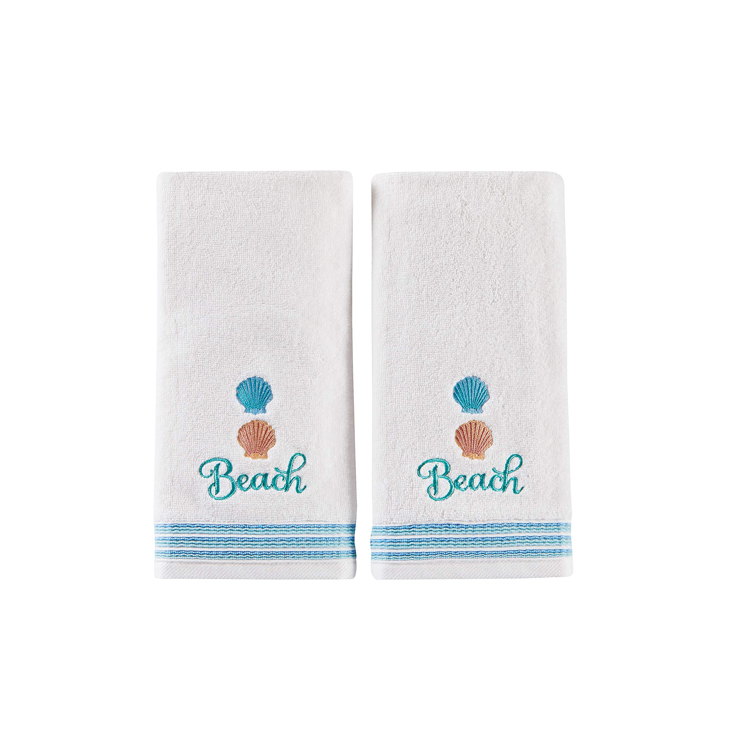 SKL Home by Saturday Knight Ltd. South Seas 2-Piece Hand Towel Set, White — image 1