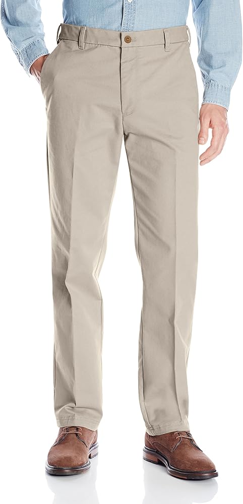 izod men's performance stretch straight dress pant