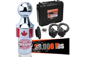 FLEXHITCH 60638 Gooseneck Hitch Kit for OEM Puck System, Triple-Ball Retention, Keyed Anti-Theft Lock, Lockable Chain Anchors