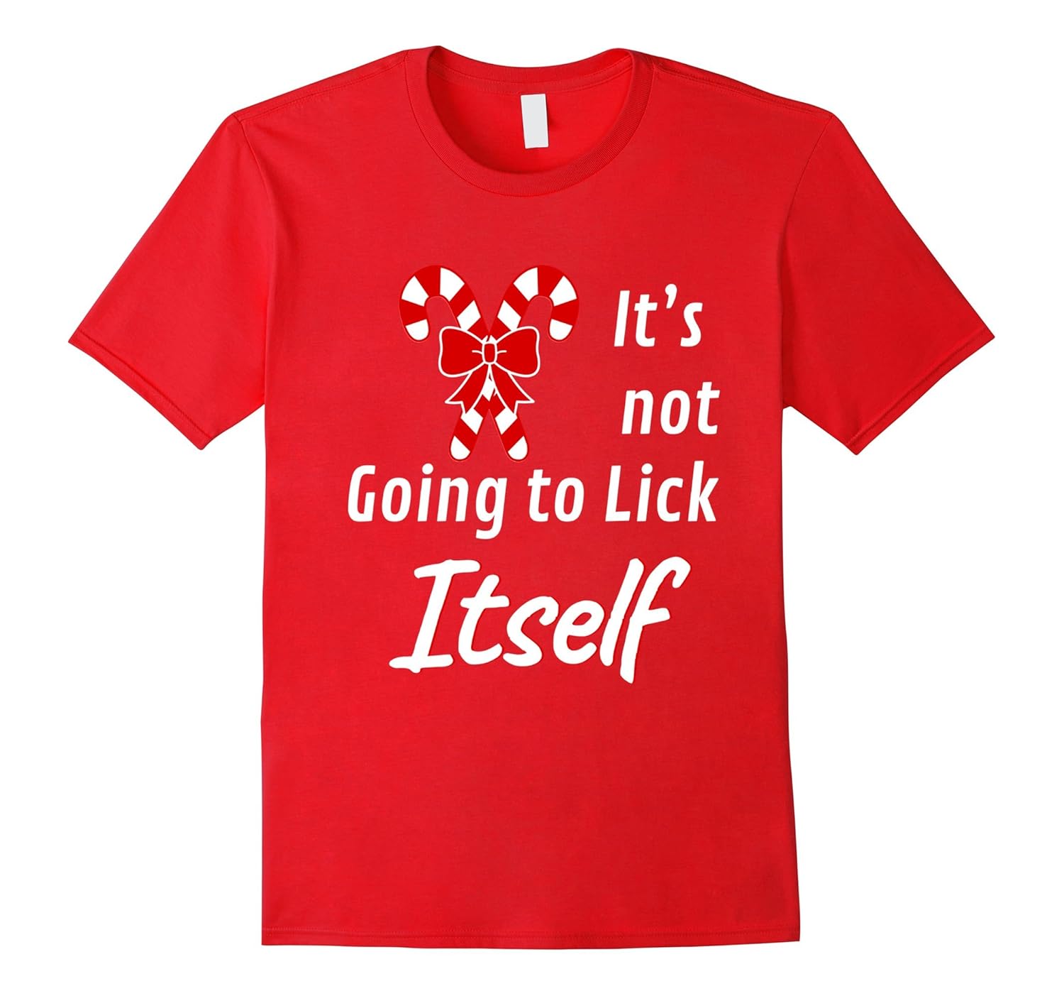 Funny Lick Candy Cane Christmas - Women Men - Tee Shirt Gift-ANZ