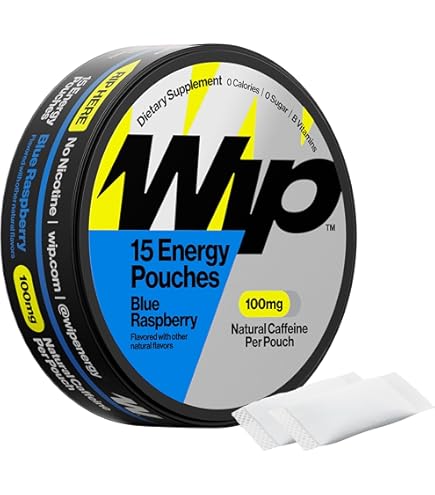 Amazon.com: Wip Energy Pouches | 100mg Natural Caffeine | Vitamins