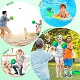INPODAK Toss and Catch Ball Set Garden Games for Kids 3-8 6 Balls 6 Paddles view 2