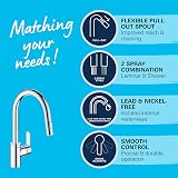 GROHE Get Kitchen Sink Pull-Out Mixer Tap 360° Swivel 381mm Chrome view 4