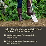 Kent & Stowe Stainless Steel Digging Spade - Light & Compact Garden Tool view 3