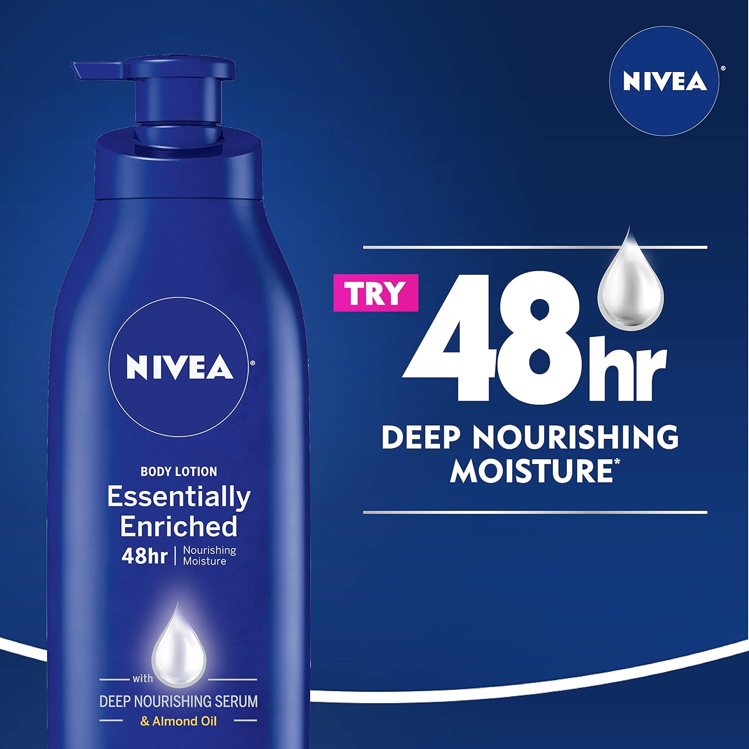 NIVEA Essentially Enriched Body Lotion, Dry to Very Dry Skin, 16.9 Fl Oz : Beauty