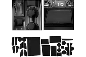 CupHolderHero Fits with Hyundai Tucson Accessories 2016-2021 Premium Custom Interior Non-Slip Anti Dust Cup Holder Inserts, Center Console Liner Mats, Door Pocket Liners 23pc Set (Solid Black)