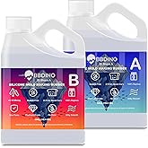 BBDINO Silicone Mold Making Kit, Liquid Silicone for Molds Making 30A Clear, High Strength Silicon Rubber 38.8 Oz, 1:1 by Vol