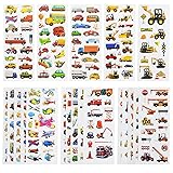 24 Sheets(400+) Car 3D Puffy Stickers for Toddlers