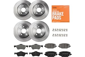Max Advanced Brakes Kit de frein avant/arrière compatible avec Dodge Grand Caravan 2012-2020, étrier à double piston; pièce d