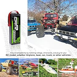 OVONIC 7.4V Lipo Battery 5000mAh 50C 2S Lipo