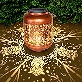 Owl Solar Lanterns Outdoor Waterproof Owl Gifts for Women Hanging Metal Solar Lights Outside Garden Ornament for Yard, Patio,Pathway Landscape,Mothers Day Gifts for Mom,Grandma