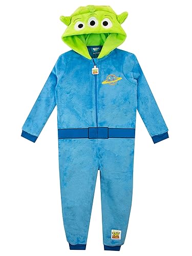Disney Kids Toy Story Aliens Fleece Onesie For Boys or Girls Blue