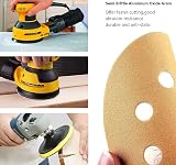 STE BRUAM 100pcs 125mm Sanding Discs 400 Grit 8 Hole Hook Loop 5 Inch view 6
