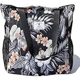 Original Floral Water Resistant Large Tote Bag Shoulder Bag for Gym Beach Travel Daily Bags Upgraded