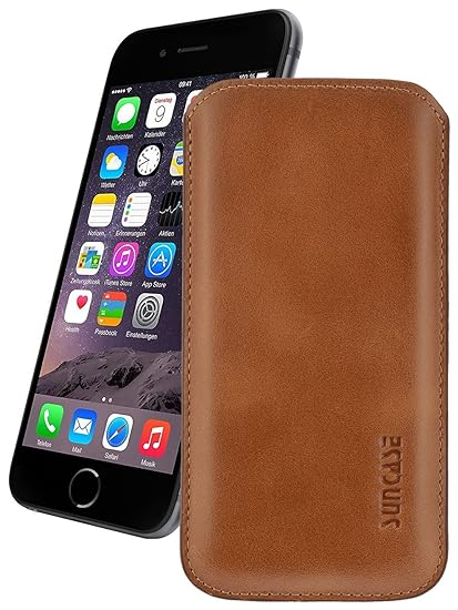 Original Suncase Leder Etui für iPhone 7 / 6s / 6 (4.7 Zoll) Ultra Slim Tasche Handytasche Ledertasche Schutzhülle Case Hülle