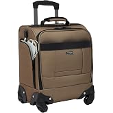 Wrangler 17" Underseat Spinner Carry-On Luggage, Mocha