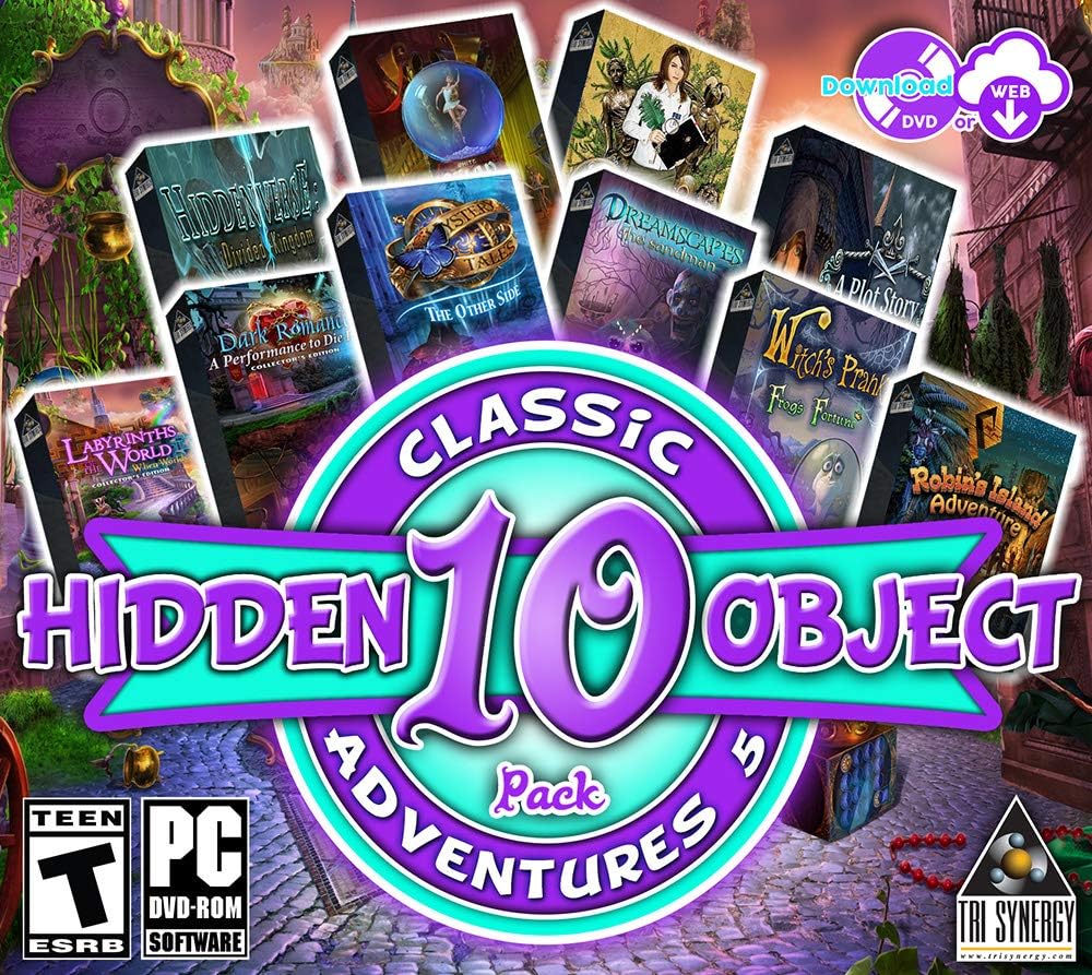 Hidden Object Classic Adventures V - 10 Great Games - Collectors Editions Included
