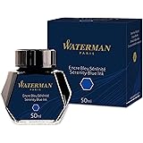 Waterman Fountain Pen Ink, Serenity Blue, 50ml Bottle